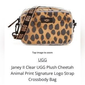 NWOT UGG plush cheetah crossbody
